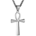thumbnail image 2 of KNFATEQVEDG 2 Pack 1pc Men's Stainless Steel Crosses Religious Pendant Necklace 22+2, 2 of 4
