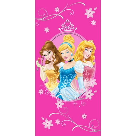 Princess "Flower Swirl" Beach Towel