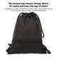 thumbnail image 3 of Mochila Negra, Mochila Impermeable, Mochila Con Cordón, La Cremallera de la Cremallera de la Cremallera Plegable Para Gimnasios para Mujeres, 3 of 7
