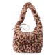 thumbnail image 1 of Bolso Hombro Mujer Felpa Correa Con Cordón Leopardo Asa Superior, 1 of 9