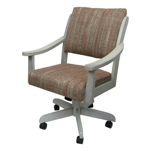 Casa Caster Solid Wood Dining Chair - Watusi Madder Fabric -  ET Wood