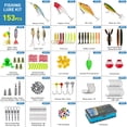 thumbnail image 4 of THKFISH Fishing Lures Kit, Bass Fishing Gear Kit for Freshwater Tackle Box with Tackle Included Topwater Baits, Swimbaits, Frog, Fsihing Bait Accessories Gift for Men, 4 of 9