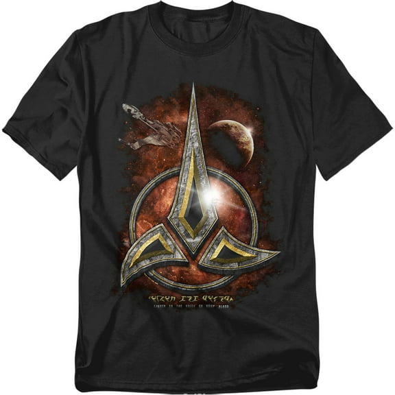Star Trek Men's Klingon Crest T-shirt Small Black
