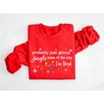 thumbnail image 5 of Probably Just Gonna Jingle Some of the Way Sweatshirt | Funny Christmas Lights Pullover, 5 of 8