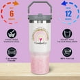 thumbnail image 3 of 30oz Tumbler with Handle & Straw - Insulated Stainless Steel Water Bottle for Teachers, Perfect Teacher Gift for Birthday, Christmas, Graduation, Teacher''s Day, 3 of 6