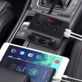 thumbnail image 4 of Enchufe Del Encendedor De Cigarrillos Del Coche 12-24V Enchufe para encendedor de cigarrillos 120W Adaptador de corriente USB 4 USB para iPhone iPad, 4 of 8