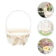 thumbnail image 4 of Canasta de flores con mango Canasta de almacenamiento Cesta vacía Cesta de Pascua Boda Flores Flores Canasta, 4 of 6