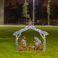 thumbnail image 4 of Estatuilla de adorno navideño creativo LED decoración para hogar DIY artesanía de hierro 3 para la decoración del dormitorio de del Macarena Figuras de Navidad, 4 of 7