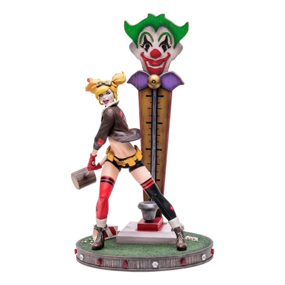 DC Collectibles Bombshells Harley Quinn 9 Inch Version 2 Deluxe 1/8 Scale Resin Statue