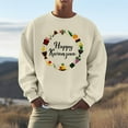 thumbnail image 2 of Men And Women Kwanzaa Fall Fashion Hoodless Pullover Sweatshirt Holiday Logo Print Top Casual Fall Pullover Long Sleeve Crewneck Loose Tops, 2 of 4