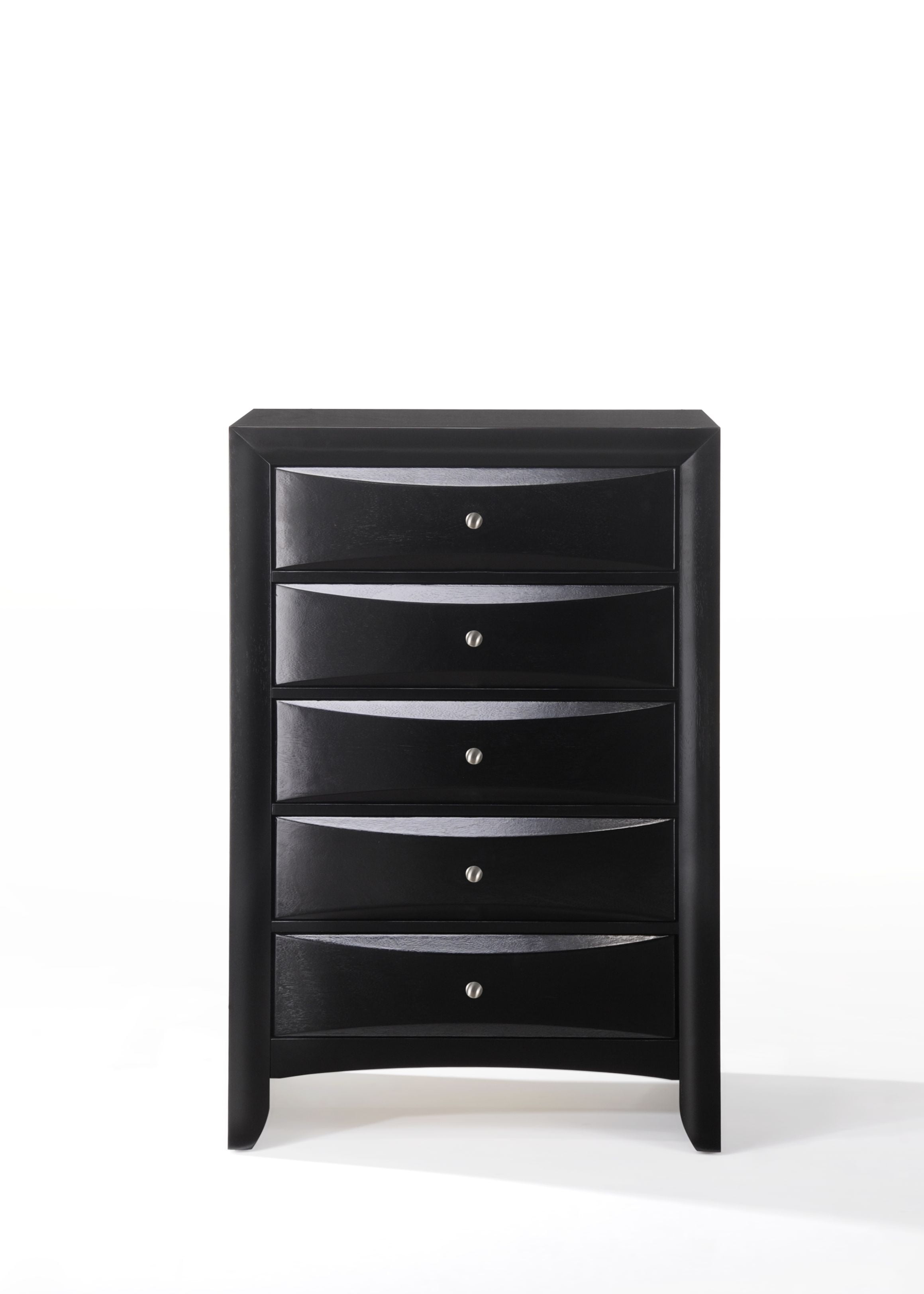 Acme Furniture Black Finish Chest With Five Drawers Walmart Com