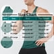 thumbnail image 3 of Camiseta sin mangas con cuello en V para hombre, color liso, informal, de verano, para fitness, sin mangas, para hacer ejercicio, correr, entrenar, chaleco transpirable de poliéster para hombre., 3 of 9