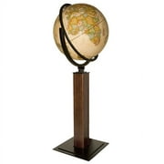 Replogle Globes 16'' Geographic Globes, Walnut Finish, Brown