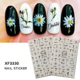 thumbnail image 2 of Juego de pegatinas para uñas HUOGUO Butterfly Little Daisy Maple Leaf, 2 unidades, 2 of 3