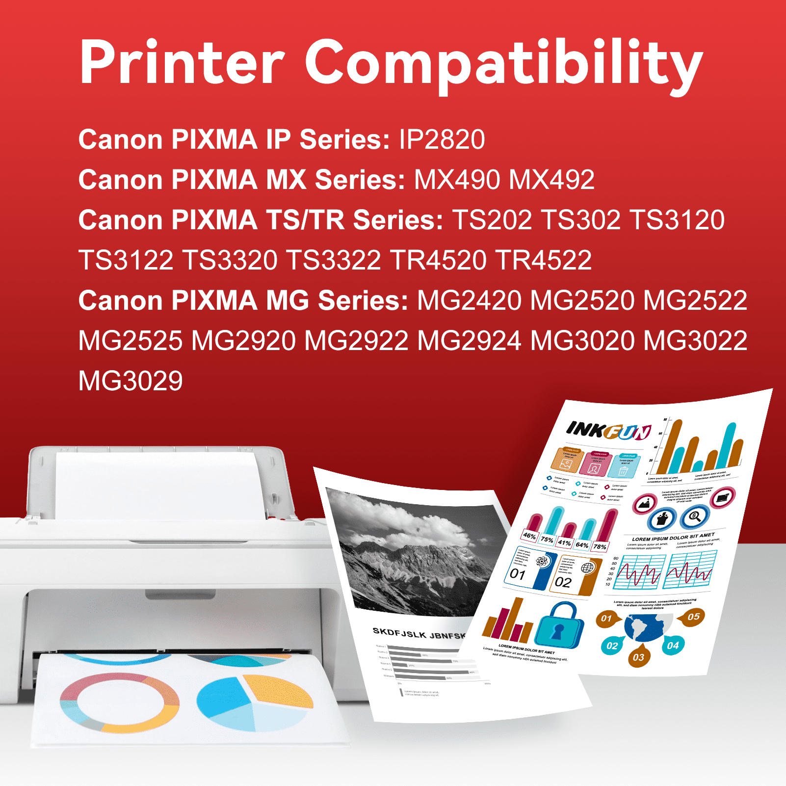 PG 245 Black Ink Cartridge Compatible for Canon Ink 245 245XL for Pixma MG2522 MX490 TS3322 Printer (2 Black)