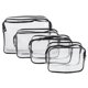thumbnail image 1 of EeaseMX 4 bolsas de maquillaje creativas, impermeables y duraderas, para viajes al aire libre., 1 of 7