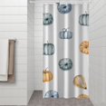 thumbnail image 2 of Fall Pumpkins Shower Curtain 36"x72" ,Bathroom Decorative Shower Curtains Set with 12 Hooks,Modern Waterproof Washable Shower Curtain, 2 of 6