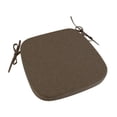 thumbnail image 2 of Cojín para silla de comedor, funda de lino extraíble y lavable, multiusos. Marrón claro, 2 of 8