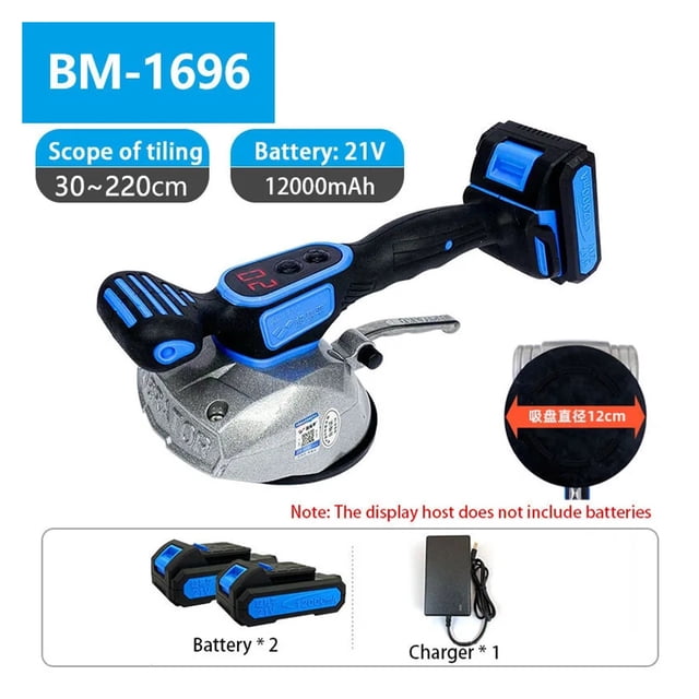 Tile Laying Machine Electric Tile Vibrator Suction Cup Adjustable Automatic Floor Vibrator Laying Leveling Tools ,Easy to Use