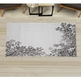 thumbnail image 1 of Leaves Decorative Rug, Broad Leaves Close-up Background Garden Organic Foliage Shrubs Cells Plant Image, Quality Carpet for Bedroom Dorm and Living Room, 6 Sizes, Charcoal Grey, by Ambesonne, 1 of 1