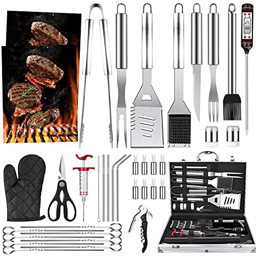 39PCS Stainless Steel Grilling Barbecue LUYATA BBQ Grill Accessories Tools Set 