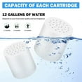 20 Stage Shower Filter Replacement , Shower Heads Filter Refill for