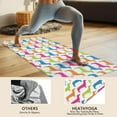 thumbnail image 4 of Colorful Funny Dachshund Hot Yoga Mat Towel Non Slip for Hot Yoga - Quick-Drying Yoga Mat Cover with 4 Corner Pockets with Travel Bag - Hot Yoga Towel Non Slip 74"x26", 4 of 6