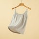 thumbnail image 1 of Ropa interior térmica para mujer, otoño e invierno, camiseta térmica de tirantes con cuello redondo y forro polar suave, sin mangas, de poliéster., 1 of 3