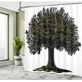 thumbnail image 4 of Ambesonne Tree of Life Shower Curtain, Digital Fruit Tree, 69"Wx84"L, Brown Green, 4 of 4
