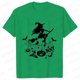 thumbnail image 3 of Camiseta de bruja para mujer, remera divertida con estampado de Halloween, camiseta informal de Vibes escalofriantes para mujer, Camisetas para mujer, 3 of 5