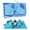 Blue Euclidean Geometry-6'7" x 4'11" (Rectangular), variant on Picnic Blanket Foldable Waterproof Sand Mat 80" X Extra Large Outdoor Beach For Camping Hiking Travel Family Concerts