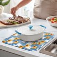 thumbnail image 2 of Pioneer Flower Floral Print Pattern Kitchen Dish Drying Mat 1 Pack, Ultra Absorbent Microfiber Drainer Mat, 16"x18", 2 of 6