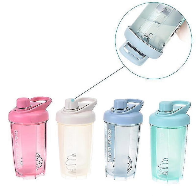 1pc Protein Shaker Bottle With Ball Fitness Gym Bottle Fitness Mixer
