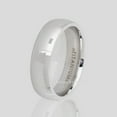 thumbnail image 3 of 6mm Dome White Titanium Ring - Polished Comfort Fit Titanium Wedding Band - TM536s8, 3 of 5