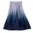 thumbnail image 2 of YHAJDS Women's High Waisted Midi Skirts Gradient Rhinestone Pleated Flared Skirt Summer Women, 2 of 5