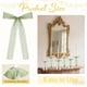 thumbnail image 5 of Decoración de candelabros con lazo mariposa – pack de 12 • Spandex de nailon • Blanco, rosa, verde • 24x12,5cm • Envoltura de regalos navideños, árbol de Navidad, mejora de candelabro, 5 of 6