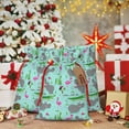 thumbnail image 6 of Xecao Hippo With Flamingos And Crocodiles Print Burlap Gift Bags with Drawstring and Gift Tags, Gift Bags, Burlap Bags, Jute Bags for Party, Christmas, DIY Craft Bags-Small, 6 of 9