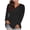 Black, variant on CHGBMOK Women Shirts V Neck Long Sleeve Loose Fit Tops T-Shirt Basic Tees