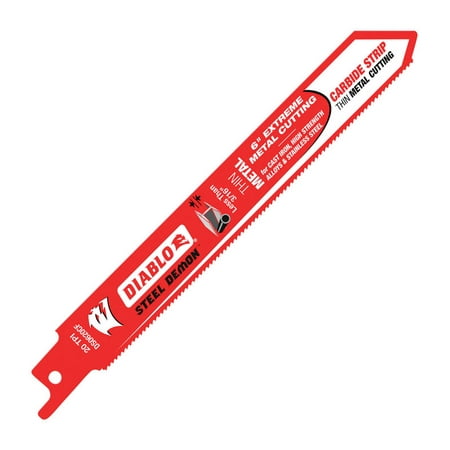 Diablo Steel Demon 6 in. Carbide Reciprocating Saw Blade 20 TPI 1 pc.