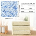 thumbnail image 3 of 6PCS Dish Towels and Dish Cloths Reuseable Dishcloths Sets for Washing Dishes, Cooking, Baking Size 11" x 11" Blue Watercolor Floral Pattern, 3 of 9