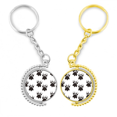 thumbnail image 1 of Garra silueta simple dibujo de linea proteger animales animal Anillo de oro de metal llavero llavero, 1 of 4