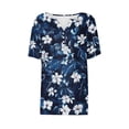 thumbnail image 3 of ATENAR T Shirts for Women Lightweight Loose Womens Shirts Summer Tee Dark Blue 2XL, 3 of 5