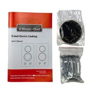 Magic Chef MCSCTE12BG1 12 in. 240V Built-in Electric Radiant 2-Burner Cooktop