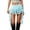 Blue, variant on Lixiuxyad Women's Mini Skirt Summer Lace Layered Ruffle Short Skirt With Floral Embroidery And Elastic Waistband,Black