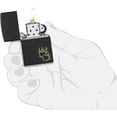 thumbnail image 5 of Zippo Lighter - Customized Message Hearts Fire, Engraved - Black Matte 46004, 5 of 9