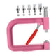 thumbnail image 3 of Máquina de prensado manual para colocar perlas, herramienta compacta y versátil para adultos, perforadora de cuentas para bolsos, sombreros y faldas. Rosa, 3 of 8