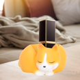thumbnail image 4 of Muebles de Candelabros de Animales Creativos con Mobiliario de Resina Soporte de Estatuilla para Objetos Decorativos Pantalla para Barra de Corgi Soledad Candelero, 4 of 8
