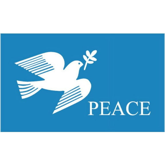 Peace Dove Blue 3'X5' Flag ROUGH TEX® 100D