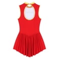 thumbnail image 5 of Eandarui Women Halloween Circus Ringmaster Costume Sleeveless Showman Cosplay Outfits Bodysuit Red 4XL, 5 of 7