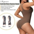 thumbnail image 4 of QRIC Women's Round Neck Seamless Lower Back Tank Top Bodysuits Shapewear Slimming Sheath Waist Trainer, 4 of 6